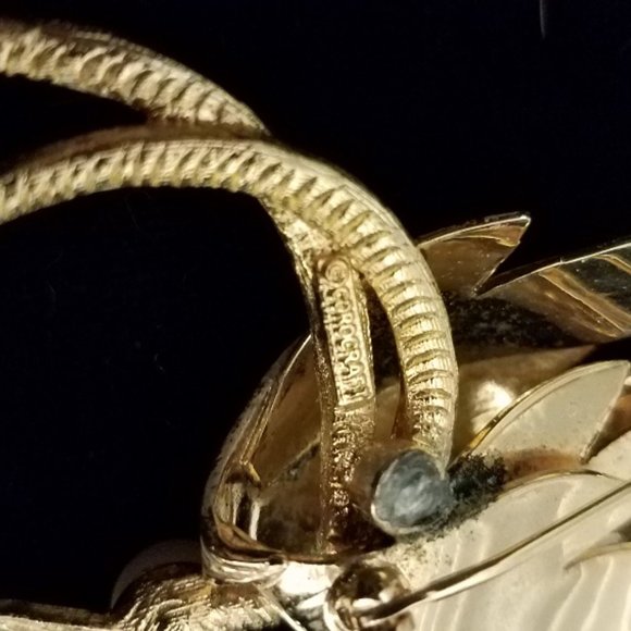 Vintage Corocraft Bird of Paradise Brooch - Picture 10 of 10